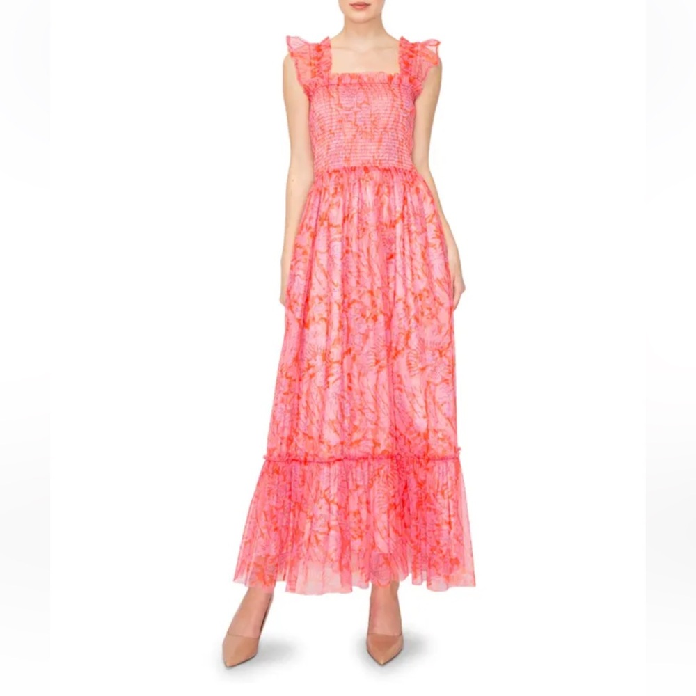 MELLODAY Pink Floral Maxi Dress